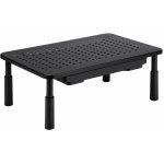 Powerton Podstavec pod monitor BUCO nastavitelná výška, větrací otvory, se zásuvkou černý ocel-pl – Hledejceny.cz