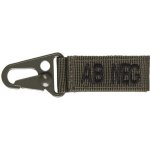 Waragod přívěsek na klíče karabina krevní skupina AB negative olivová – Zboží Dáma