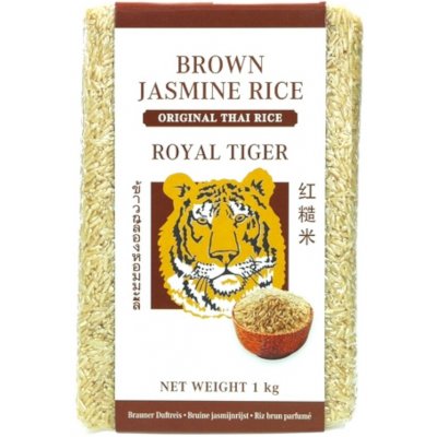 Tiger Jasmínová rýže hnědá 1 kg – Zboží Dáma