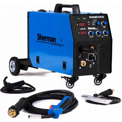 Sherman DualMIG 210 S3 + Hořák + kabely – Zboží Dáma Sherman DualMIG 210 S3 + Hořák + kabely – Zboží Dáma