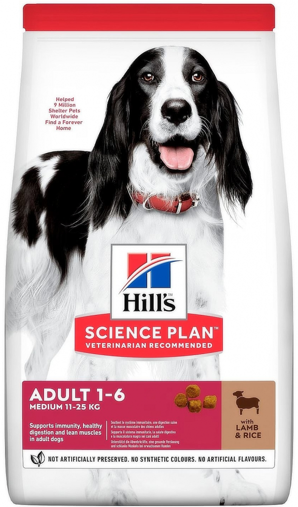 Hill’s Science Plan Adult 1-6 Medium Breed Lamb & Rice 14 kg