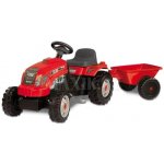 Smoby Šlapací traktor GM Bull cervený s vlekem – Zboží Dáma