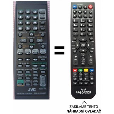 Dálkový ovladač Predátor JVC UX-G48 RM-SUXG48R – Hledejceny.cz