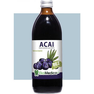 EkoMedica Acai 100% šťáva 0,5 l – Zbozi.Blesk.cz