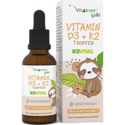 Vit4ever Vitamin D3 + K2 pro DĚTI kapky 10 ml