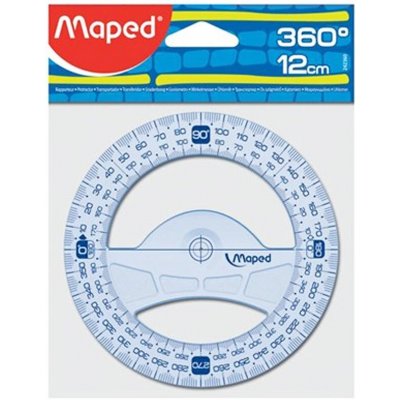 MAPED Úhloměr "GRAPHIC" 360 °, plastový, 12 cm – Hledejceny.cz