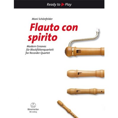 Flauto con spirito skladby pro zobcové flétny v obsazení SATB