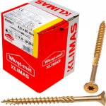 Konstrukční vrut 4,5x60 TX 20 zápustná hlava zinek žlutý (250 ks/bal) TORX – Hledejceny.cz