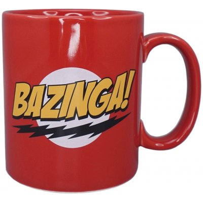 CurePink Keramický hrnek The Big Bang Theory Teorie velkého třesku Bazinga 400 ml – Zbozi.Blesk.cz