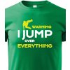 Dětské tričko dětské tričko Parkour jump, zelená