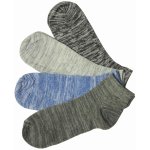 Sport nízké žíhané ponožky levně 3 páry GM428 vícebarevná – Zboží Mobilmania