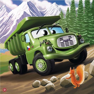 DINO Tatra Auta: Tatra 148 zelená 60 dílků – Zbozi.Blesk.cz