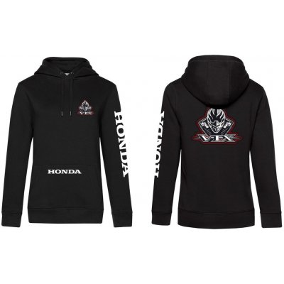 Dámská mikina s kapucí a motivem Honda VTX černá – Zboží Dáma