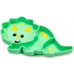 Melii Dětský silikonový dělený talíř s přísavkou dinosaurus – Sleviste.cz