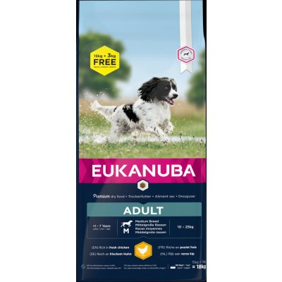 Eukanuba Adult Medium Breed 15+3kg