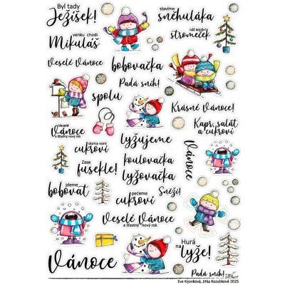 HuráPapír Samolepky A5 - Padá sníh! – Sleviste.cz