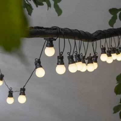 STAR TRADING Venkovní světelný řetěz Circus Small Opal – 20 LED žárovek, bílá barva, plast – Hledejceny.cz