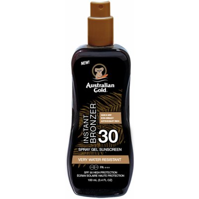 Australian Gold Spray Gel with Bronzer SPF30 samoopalovací gel ve spreji 100 ml – Zboží Dáma