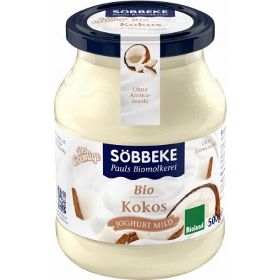 Sobbeke Kokosový jogurt 7,5 % tuku v bio mléce 500 g – Zboží Dáma