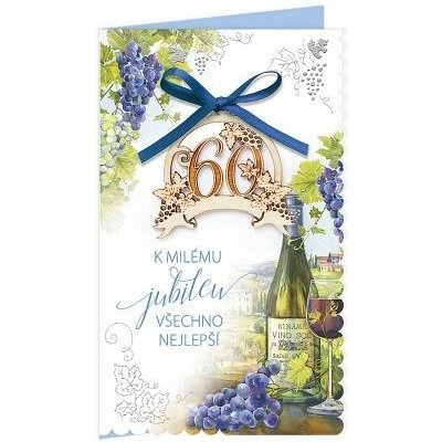 ARGUS Přání k narozeninám 60 15-6451c60 – Zboží Dáma