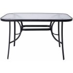 SPRINGOS TOSCANA GF1039-XG Zahradní stůl 120x70 cm, černý – Sleviste.cz