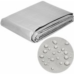 Springros Krycí plachta s oky 6 x 8 m extra silná 270g PE stříbrná PROTECT GA2151-XG – Hledejceny.cz