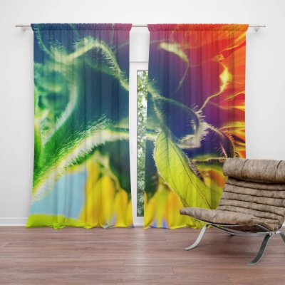 Sablio Závěs Duhová květina: 2ks 140x250cm – Hledejceny.cz