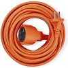 Prodlužovací kabely Nedis PEXC115FOG prodlužovací kabel 15 m 1 zásuvka 2-žílový max. 16A oranžový