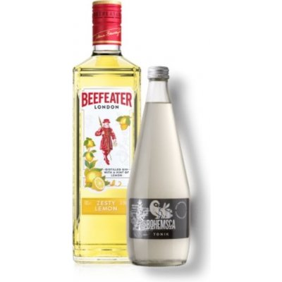 set Gin Beefeater Zesty Lemon 1l + Tonic Bohemsca 0,7l