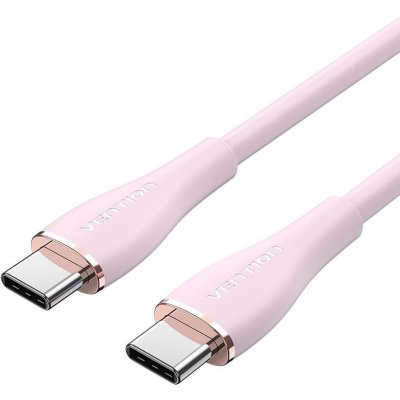 Vention TAWPH USB-C 2.0 Silicone Durable 5A, 2m, světle růžový – Zbozi.Blesk.cz