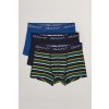 Dětské spodní prádlo Gant Boy's Stripe Trunk 3-pack modrá