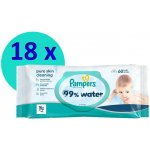 Pampers Dětské čisticí ubrousky s 99 % vody 18 x 60 ks – Sleviste.cz