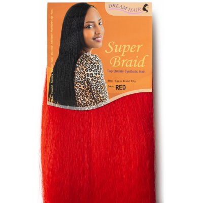 Super Braid 100% Jumbo Braid Kanekalon RED – Zboží Dáma