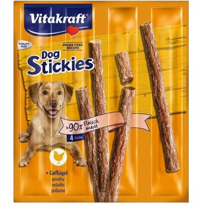 Vitakraft Dog pochoutka Dog stickies drůbeží 4 x 11g – Zboží Mobilmania