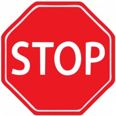 Heskins Podlahová značka - STOP HESKINS podlahové značky 430 mm – Zboží Dáma