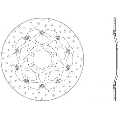 Brembo (Itálie) Přední brzdový kotouč Brembo 78B40870- KTM Duke II 640, 640ccm - 03-06 – Hledejceny.cz