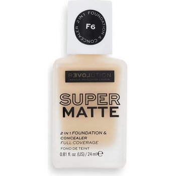 Revolution Relove Super Matte Foundation dlouhotrvající matující make-up F6 24 ml
