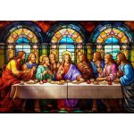 Norimpex diamantové malování Poslední večeře (vitráž) 80 x 40cm – Hledejceny.cz