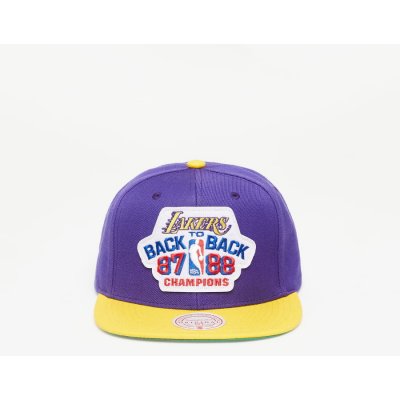 Mitchell & Ness NBA Lakers B2B Snapback Hwc Los Angeles Lakers PURPLE / YELLOW – Zboží Mobilmania