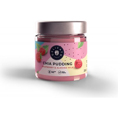 Delicatofood Chia pudink malinový 200 g – Hledejceny.cz