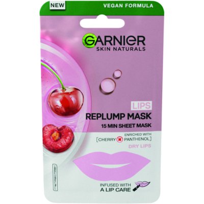 Garnier Skin Naturals Replump Mask Cherry 6 g – Zboží Mobilmania