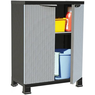 Vidaxl plastová skříňka vidaXL 68x39x92 cm Ratanový design – Hledejceny.cz