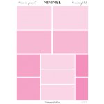 Samolepky MINIMEE - Růžové obdélníky – Zboží Živě