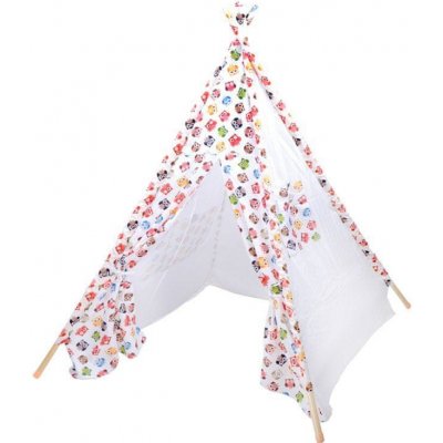 Jokomisiada vigvam Teepee veselé sovičky pro dítě ZA3508 – Zboží Dáma