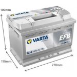 Varta Blue Dynamic EFB 12V 70Ah 760A 570 500 076 | Zboží Auto