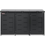 Scorpion elektro s.r.o Přístřešek na 3 popelnice D11GG3Z antracit – Sleviste.cz