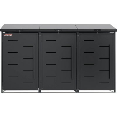 Scorpion elektro s.r.o Přístřešek na 3 popelnice D11GG3Z antracit – Sleviste.cz