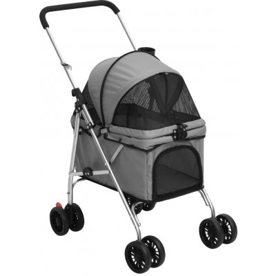 vidaXL Skládací kočárek pro psa oxfordská tkanina 76 x 50 x 100 cm – Sleviste.cz