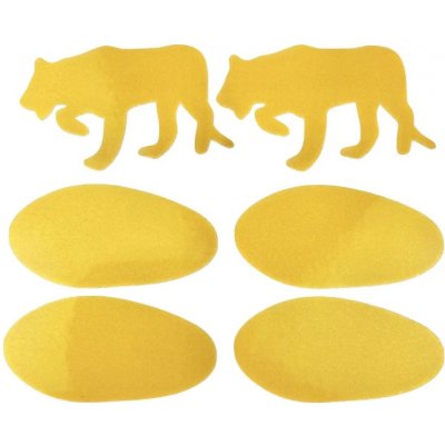 Shaman racing samolepky reflexní ShamanRacing set lvice 6 ks žluté – Zboží Mobilmania