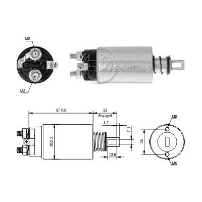 Spínač startéru ZM - Hitachi 2270-37001 – Sleviste.cz